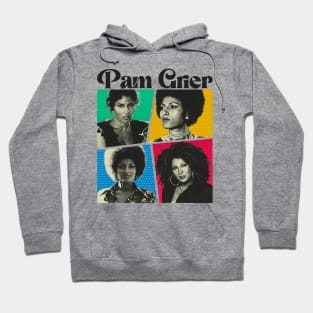 Pam Grier Comics Black Hoodie